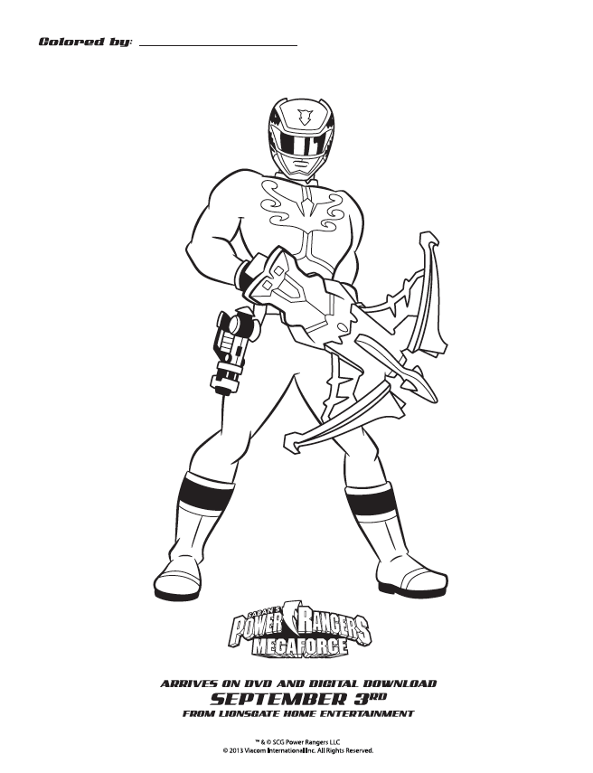 Power Ranger Battles Colouring Pages