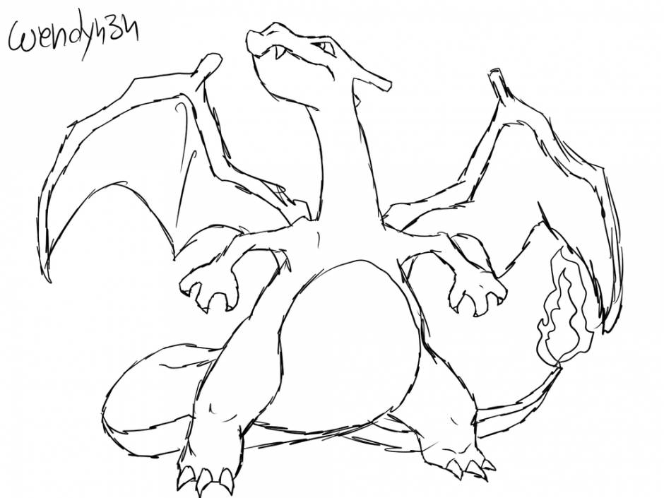 Pokemon Coloring Page Charizard Coloring Home 46980 The Best Porn Website 