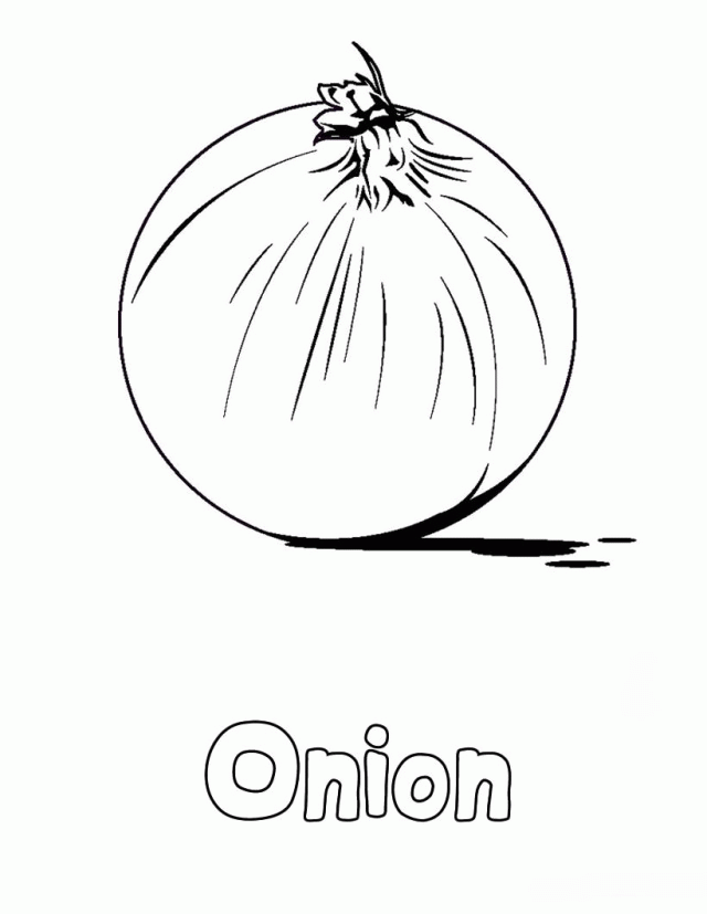 Onions Coloring Pages To Kids | coloring pages