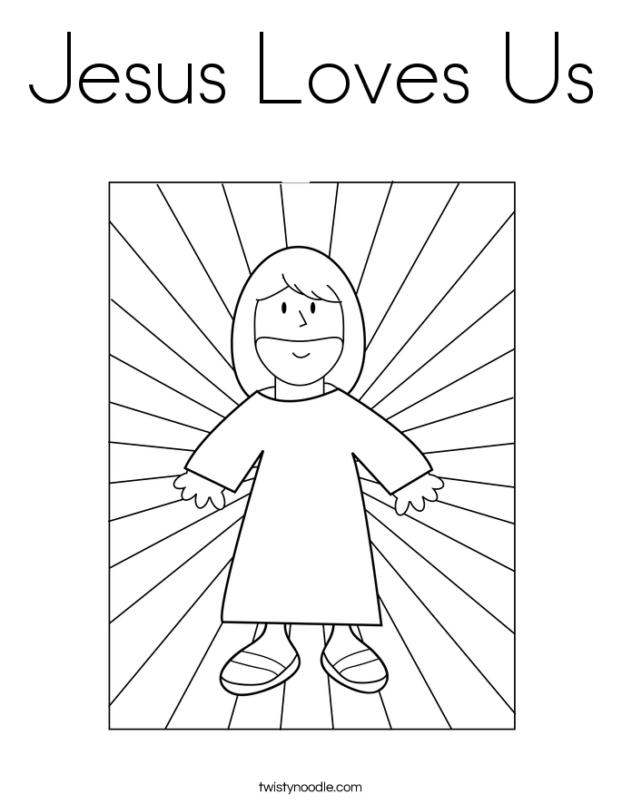 God Loves Me Coloring Pages - Coloring Home