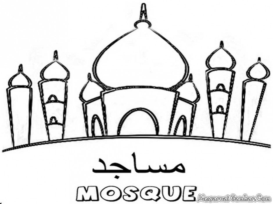 Eid And Ramadan Coloring Pages Of Devotees Praying To Allah 11860 