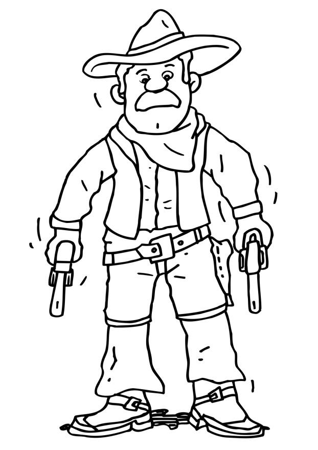 Cowboy Coloring Book Pages Coloring Home