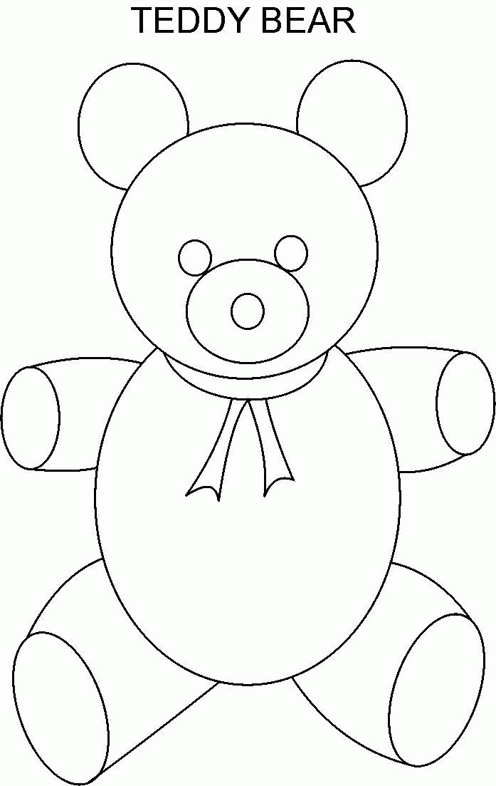 Teddy bear coloring printable page for kids: Teddy bear coloring 