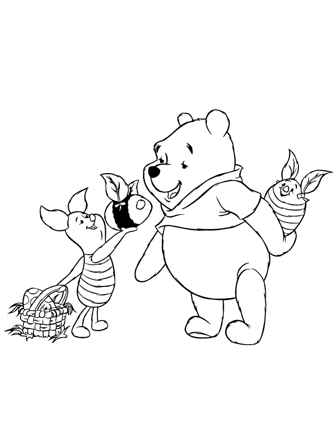 pooh bear and piglet Colouring Pages (page 2)
