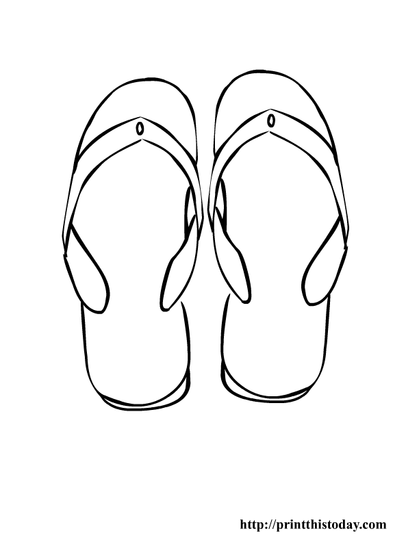 Flip Flop Coloring Pages 133 | Free Printable Coloring Pages
