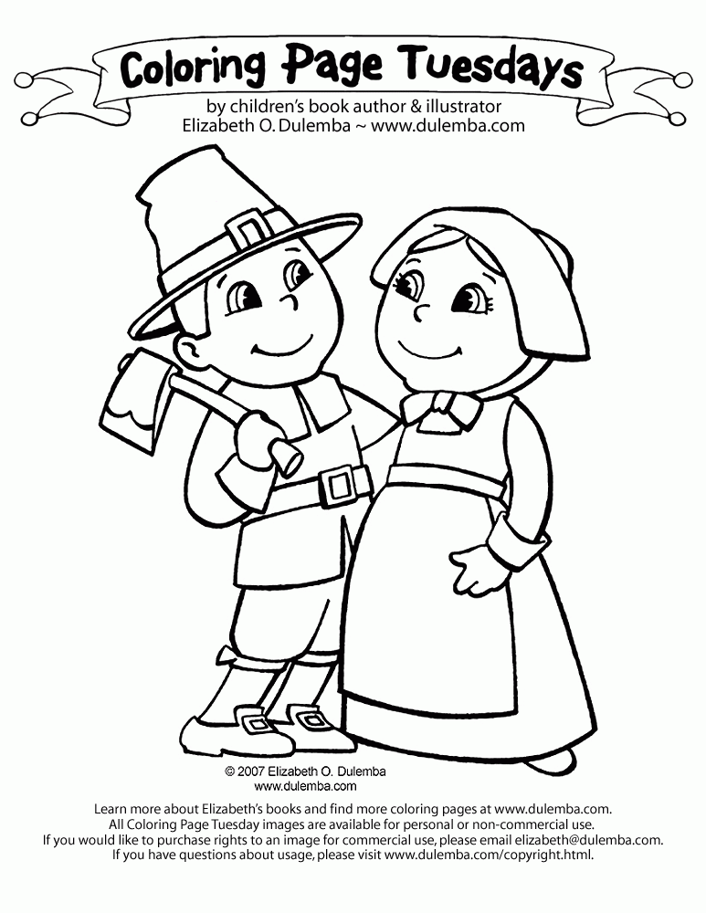 Thanksgiving Coloring Page 