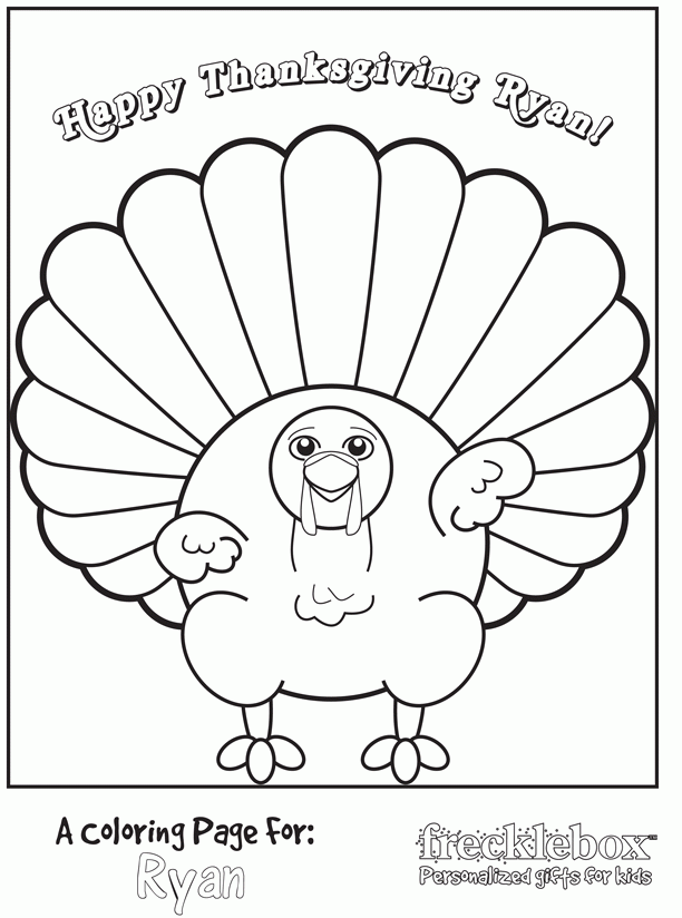 Coloring Page Of A Turkey For Preschool Coloring Home