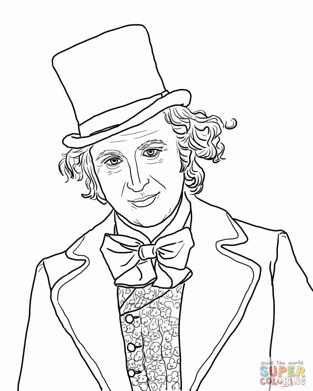 Willy Wonka Coloring Pages Coloring Home