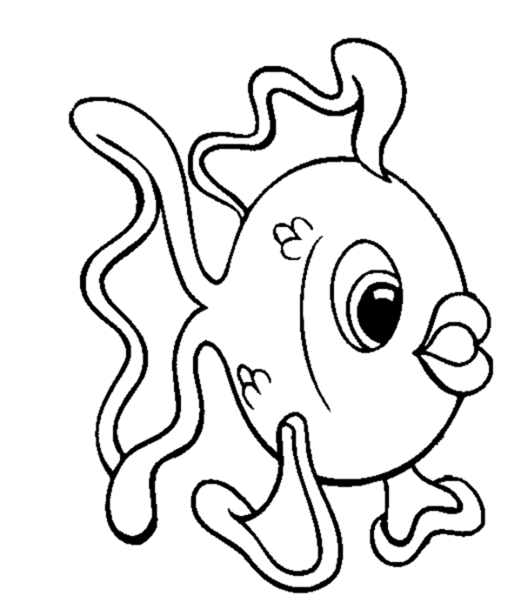 Cartoon Fish Coloring Pages - Coloring Home