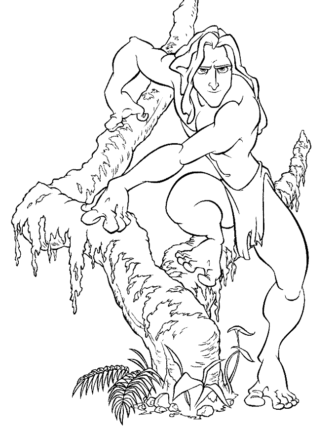 Coloring Page - Tarzan coloring pages 7