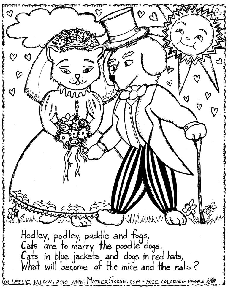 Dog And Cat Coloring Pages - Coloring Home
