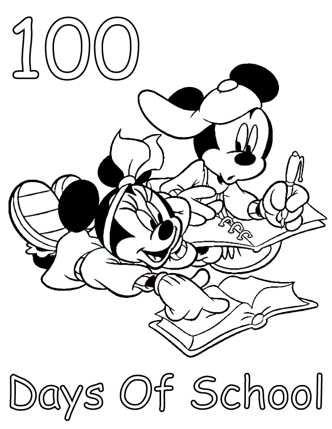 Free Printable 100th Day Of School Coloring Pages | HM Coloring Pages
