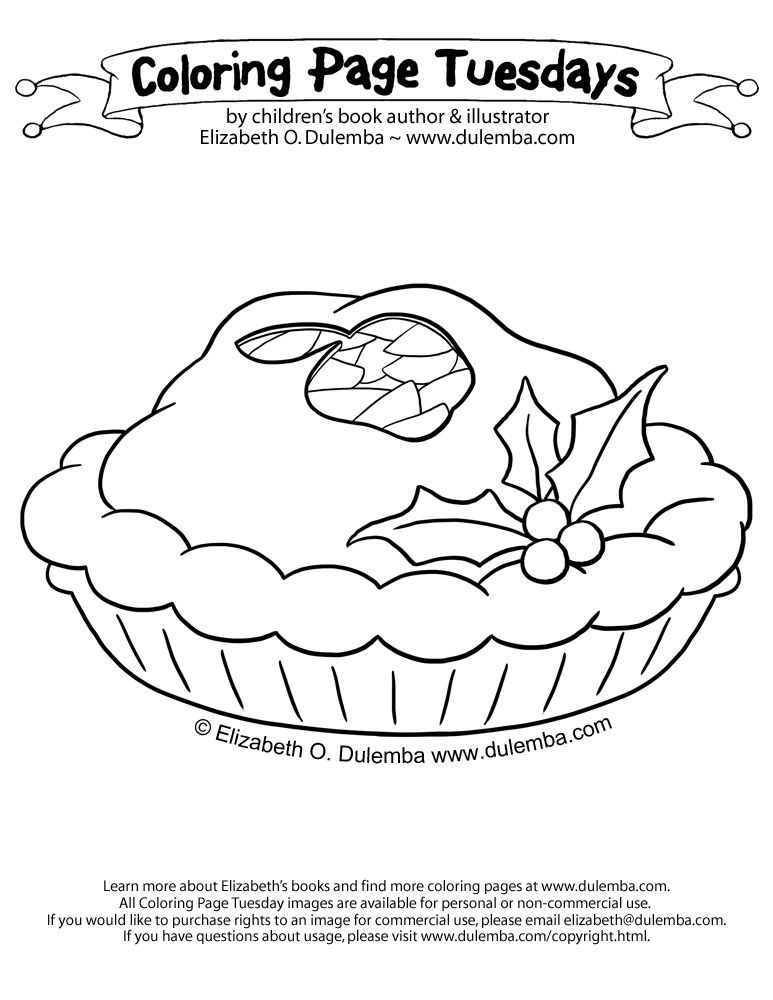 dulemba: Coloring Page Tuesday - Apple Pie for YOU!