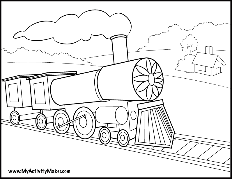 Boxcar Colouring Pages (page 2)