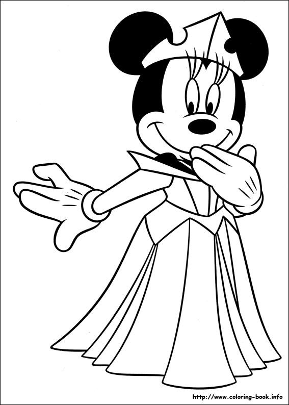 Minnie Mouse coloring pages on Coloring-Book.info