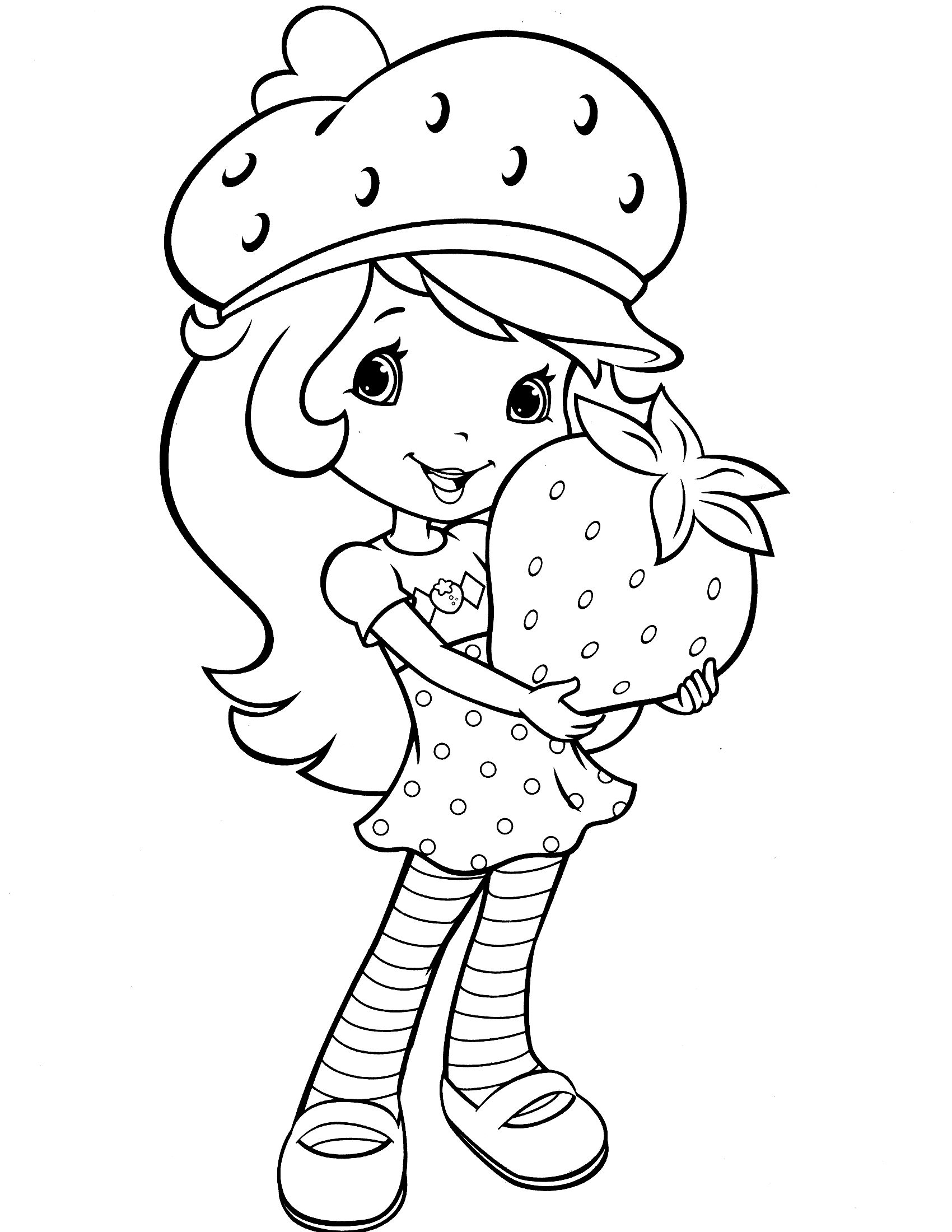 Strawberry Shortcake And All Friends Coloring Pages