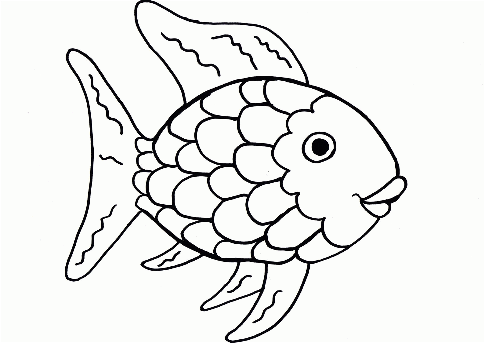 Rainbow Fish Coloring Pages | haeadvrlistscom