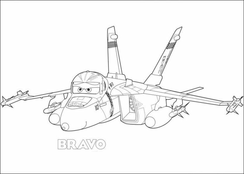 Kids-n-fun.com | 33 coloring pages of Planes