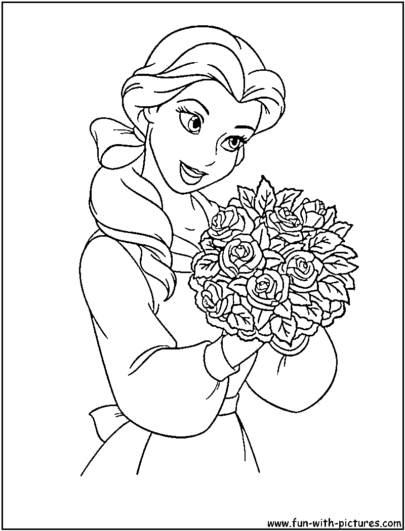 belle coloring page - High Quality Coloring Pages