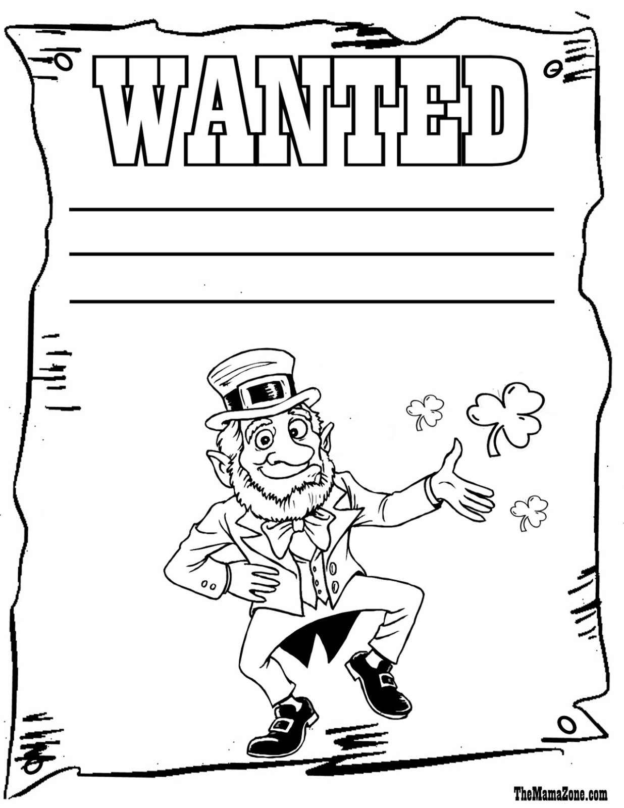 Cartoon Character St Patrick's Day Coloring Pages - Coloring Pages ...
