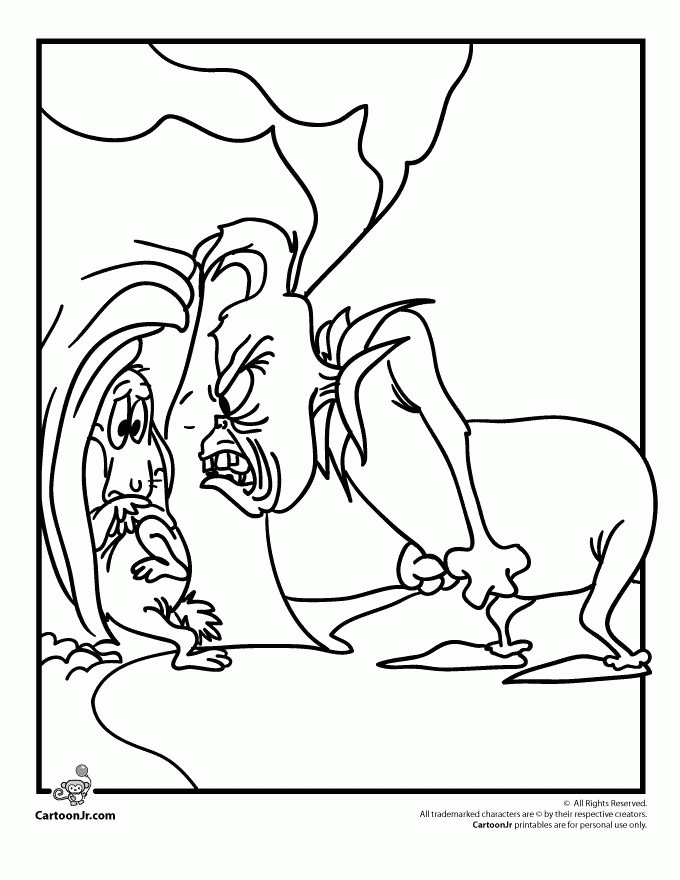 The Grinch Who Stole Christmas Coloring Pages The Grinch and Max ...