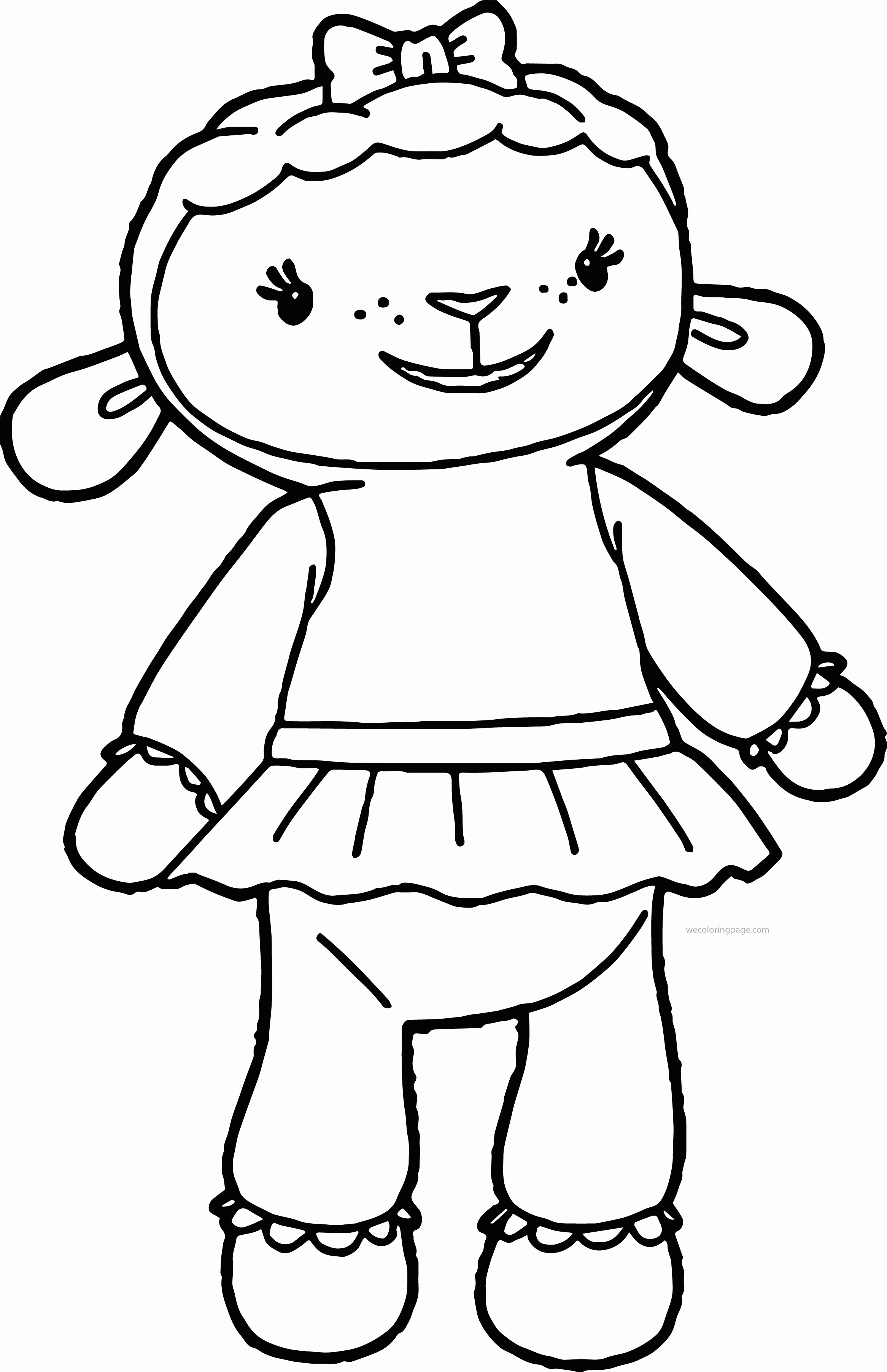 Doc McStuffins Lambie Sheep Coloring Page Wecoloringpage Coloring Home