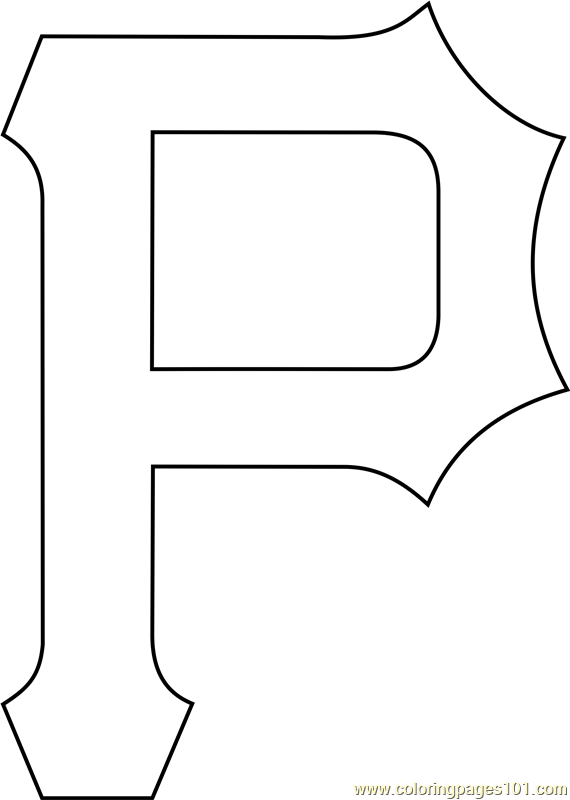 Pittsburgh Pirates Logo Coloring Page for Kids - Free MLB Printable Coloring  Pages Online for Kids - ColoringPages101.com | Coloring Pages for Kids