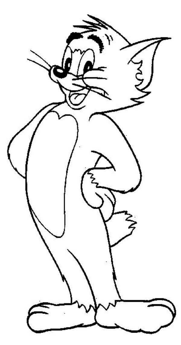 Tom from Tom and Jerry Movie Coloring Page | Coloring Sun