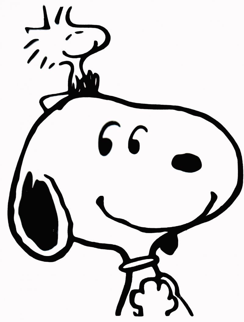 Snoopy And Woodstock - Coloring Pages for Kids and for Adults