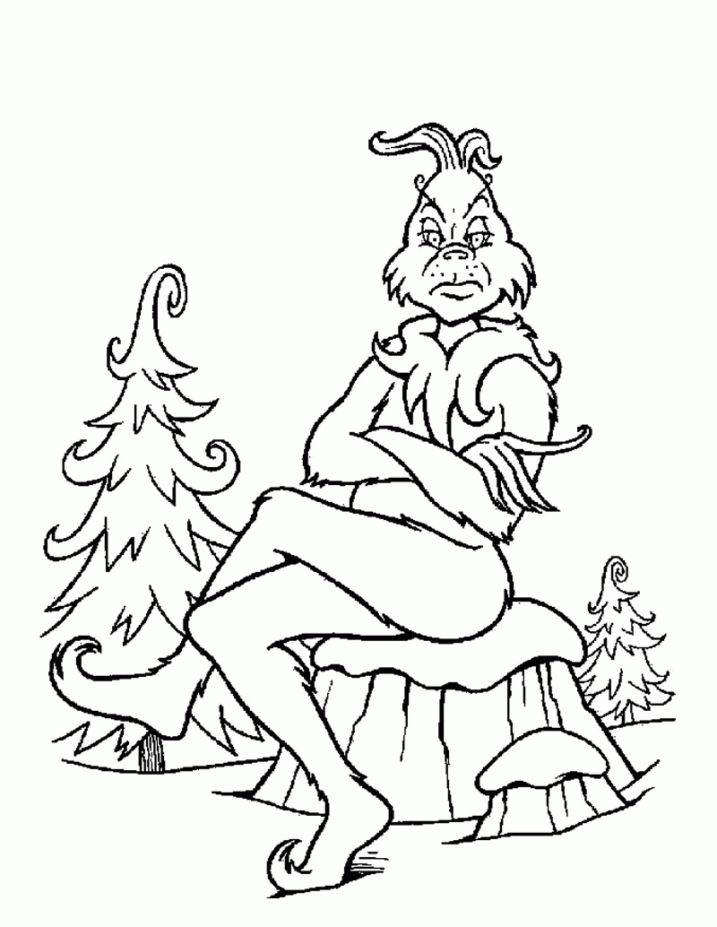 The Grinch Coloring Page Coloring Home