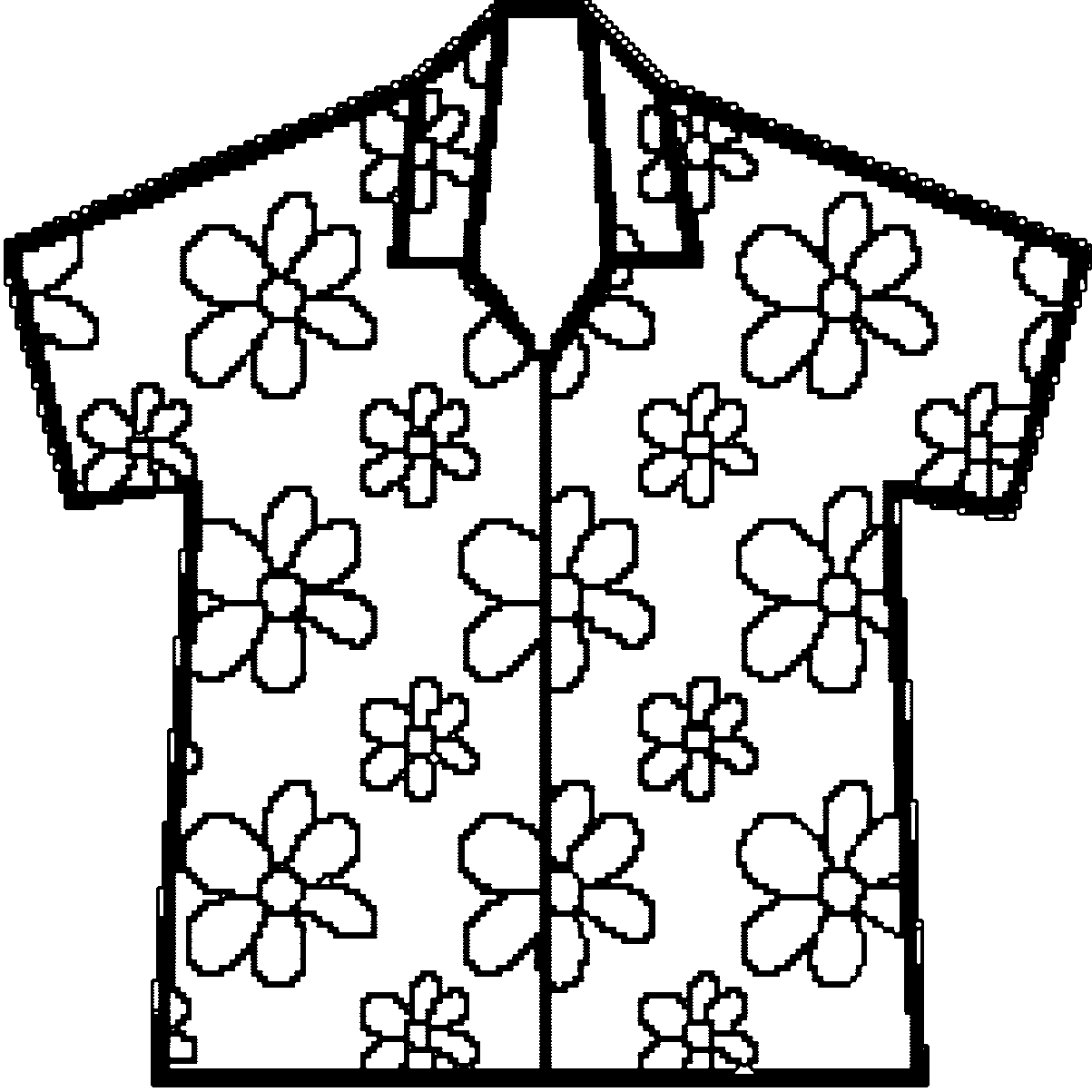 Hawaiian Shirt Coloring Page Coloring Pages
