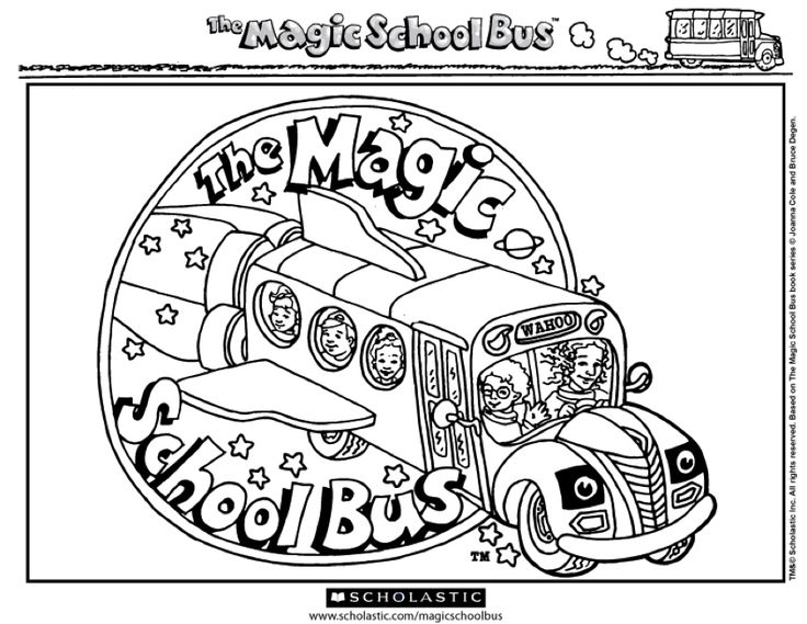 Magic School Bus Coloring Page Coloring Home