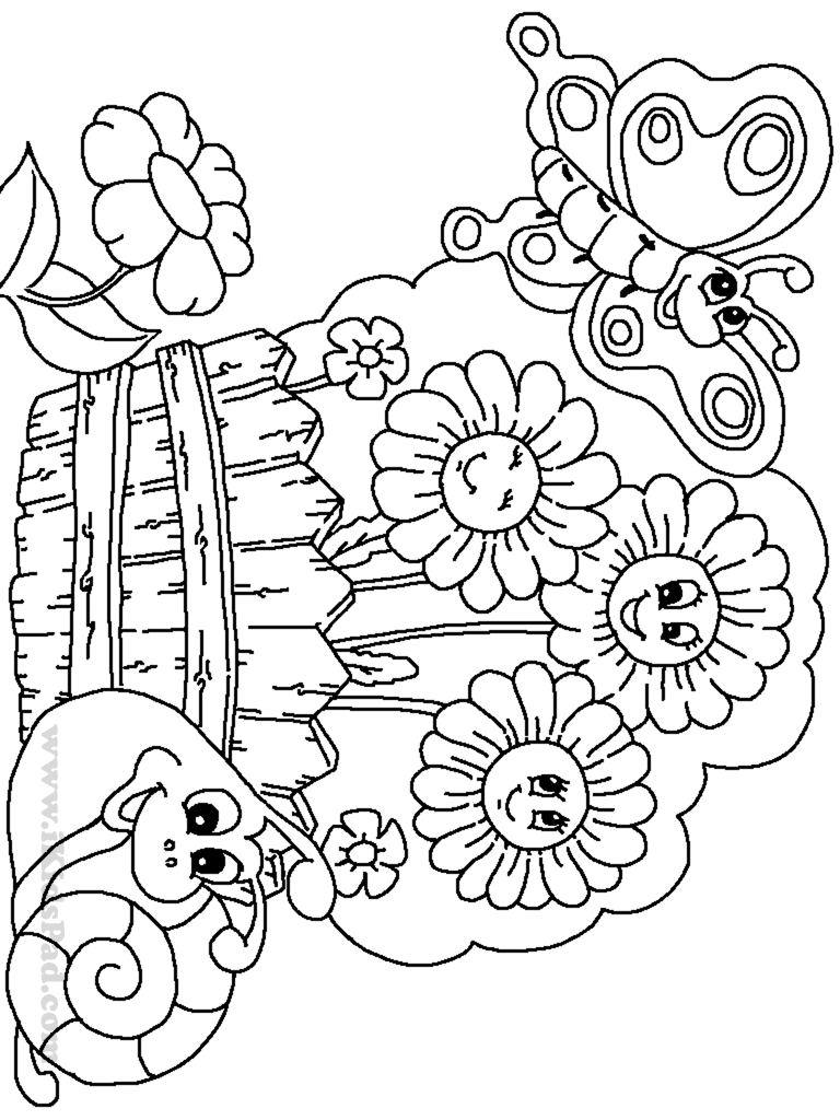 Garden Coloring Page Images For Kids Coloring Home