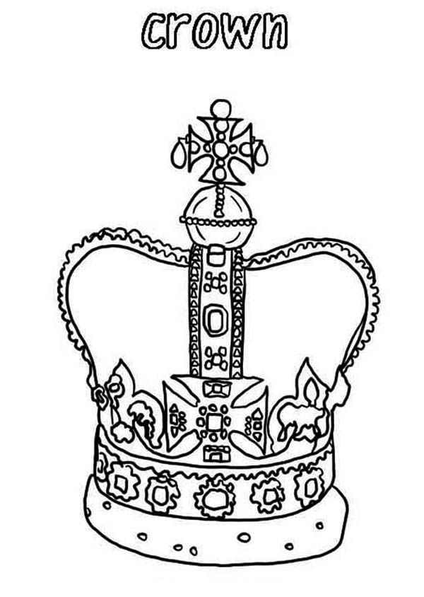 Design of King Crown in Princess Crown Coloring Page - NetArt
