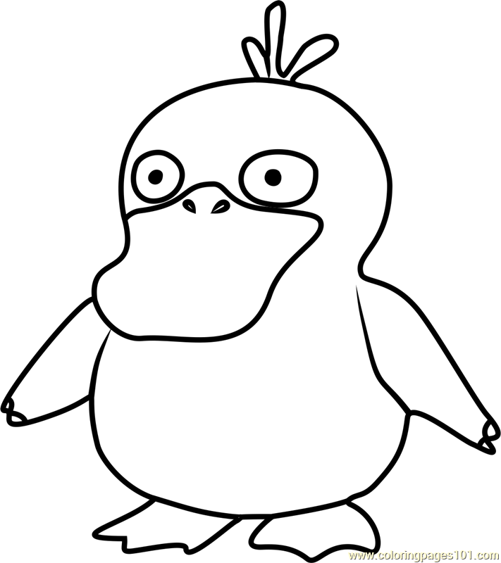 Psyduck Pokemon GO Coloring Page - Free Pokémon GO Coloring Pages ...