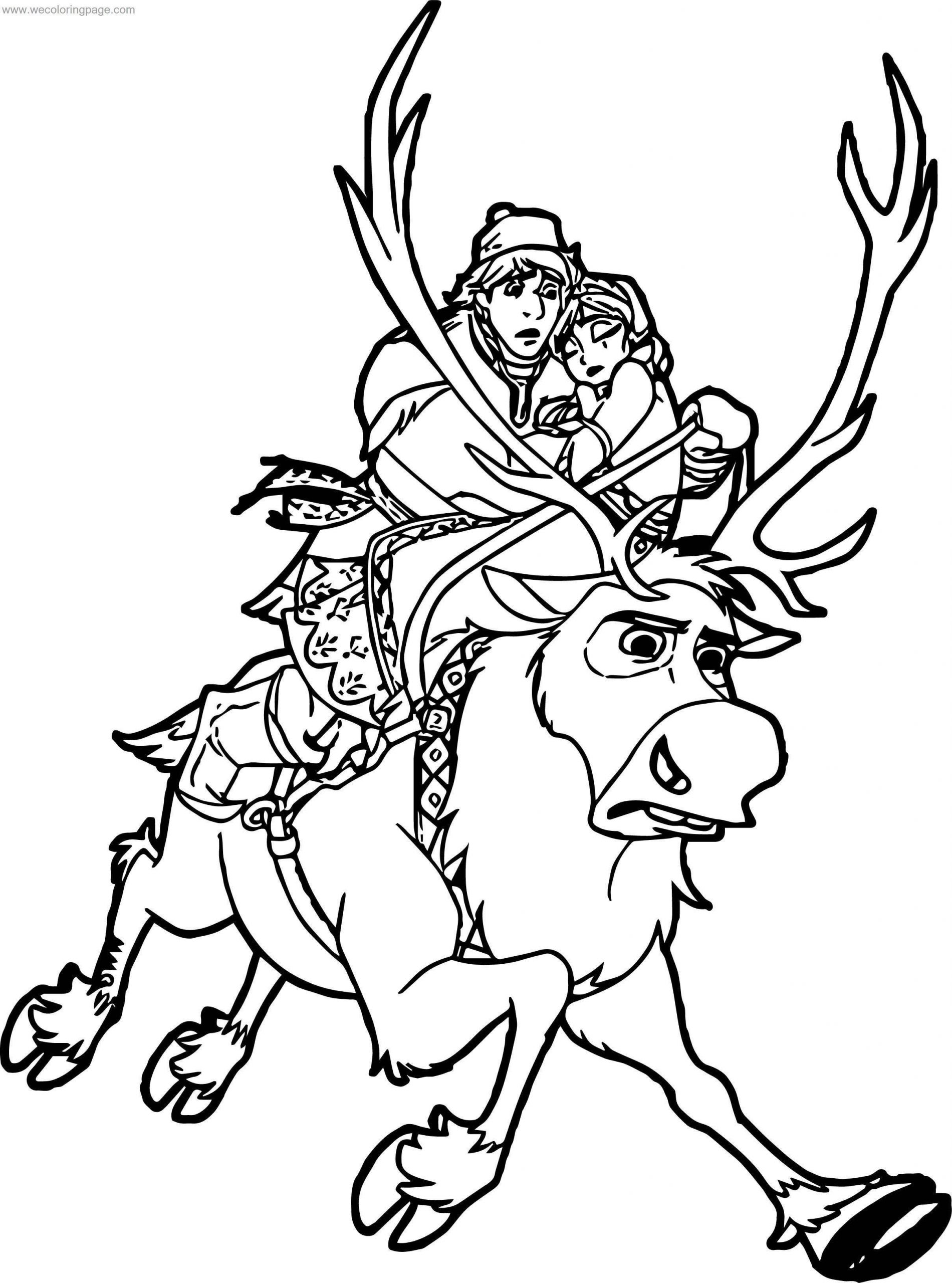 Coloring Pages : 44 Stunning Sven Frozen Coloring Pages ...