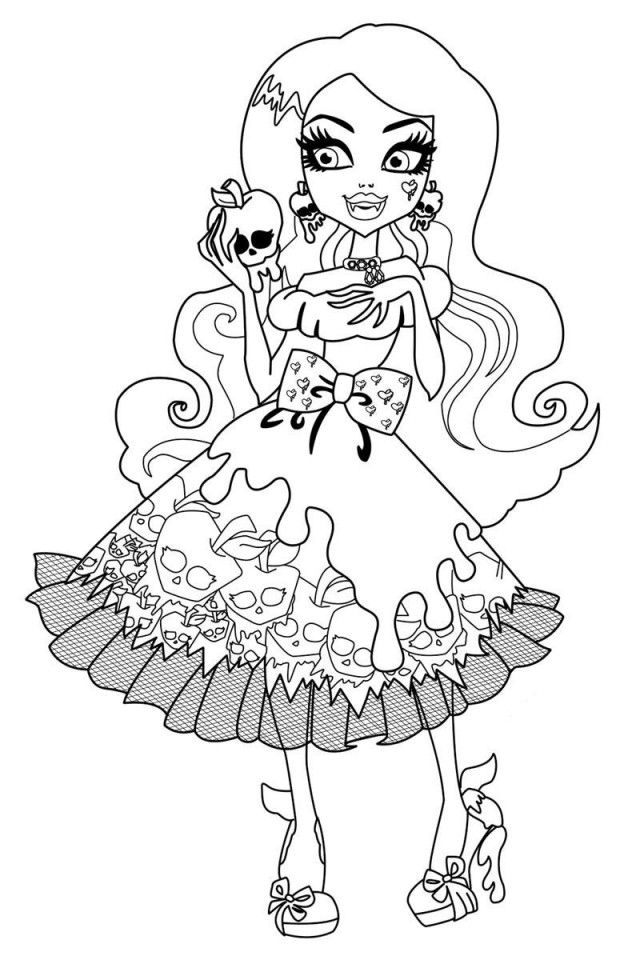 Monster High Dolls Coloring Pages Coloring Home