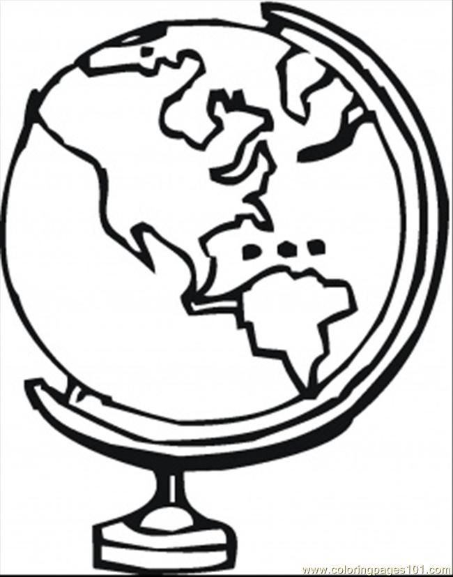 World Globe Coloring Page 28 Images Earth Pages Home