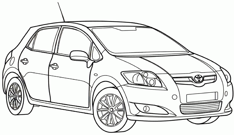 Toyota Tacoma Drawing Sketch Coloring Page