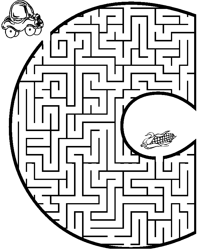 Printable Maze To Color | Coloring - Part 4