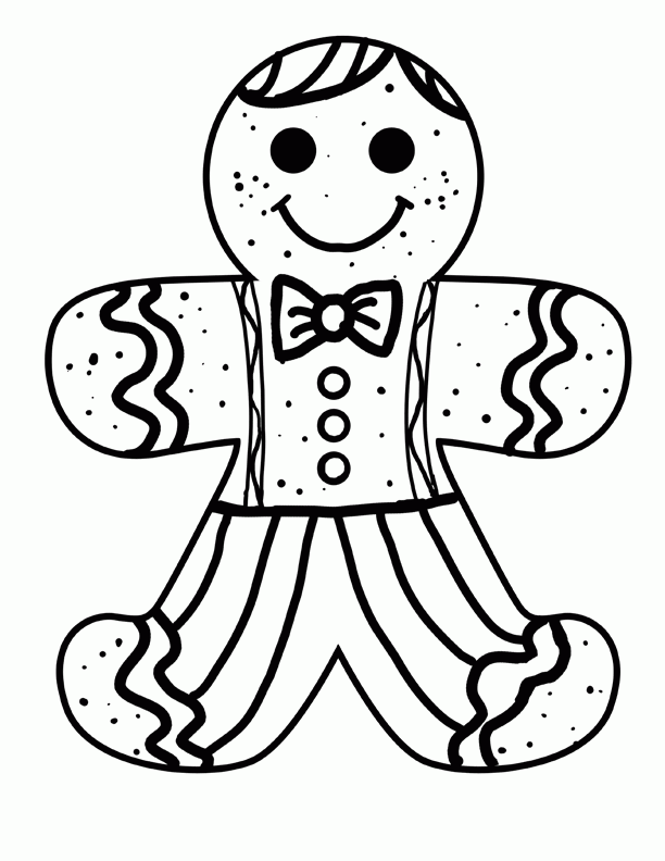 Gingerbread Boy Coloring Pages Coloring Home