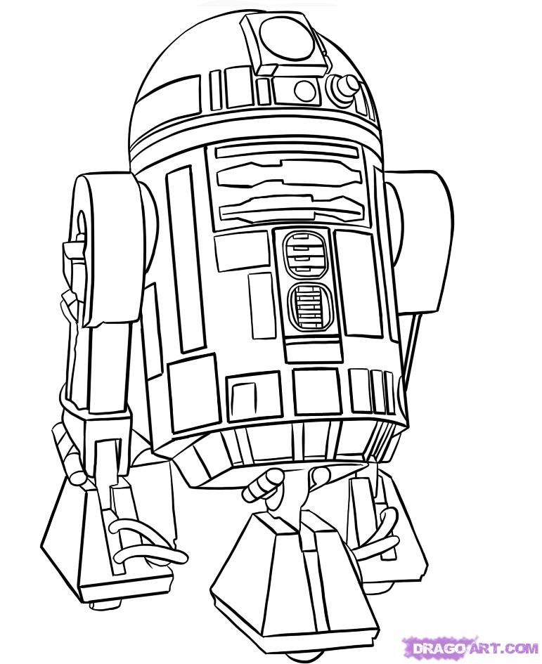 angry birds r2d2 Coloriage