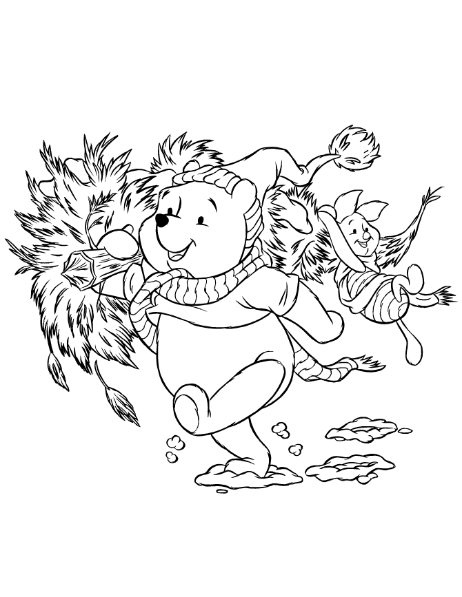 winter and christmas Colouring Pages (page 2)