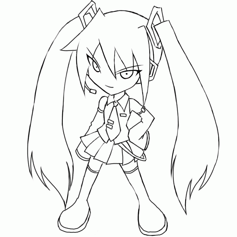 Vocaloid Coloring Pages Coloring Home