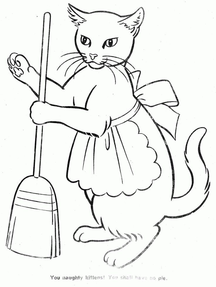 The Three Little Kittens | COLORING BOOKS VINTAGE 1
