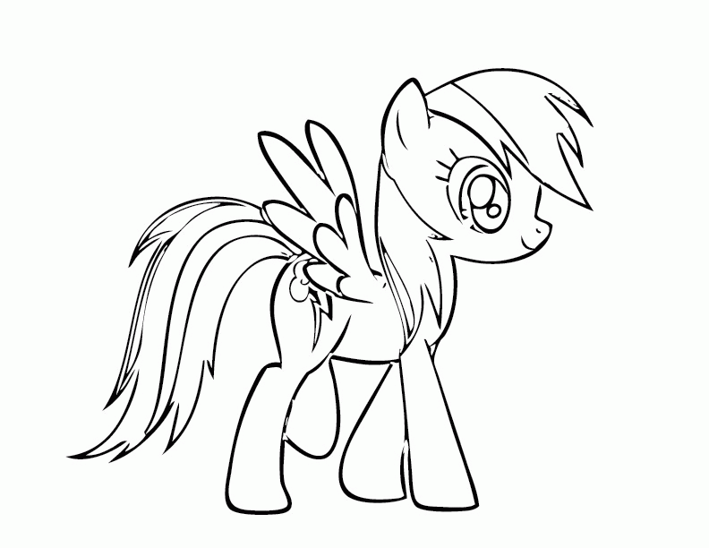 rainbow dash coloring pages for kids - photo #20