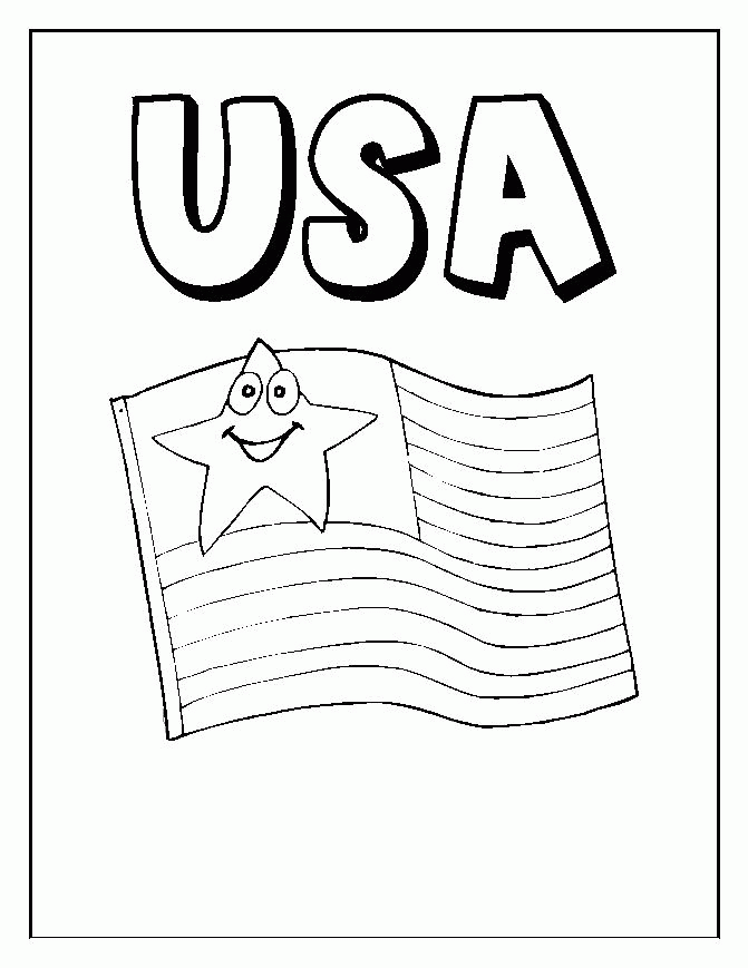 USA Coloring Page {Kids Activities} - Tip Junkie