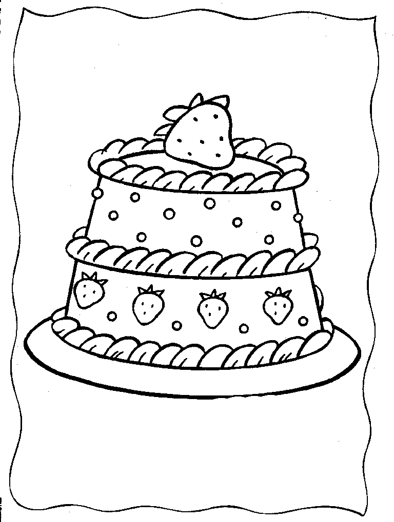 Strawberry Pictures To Color - Coloring Home