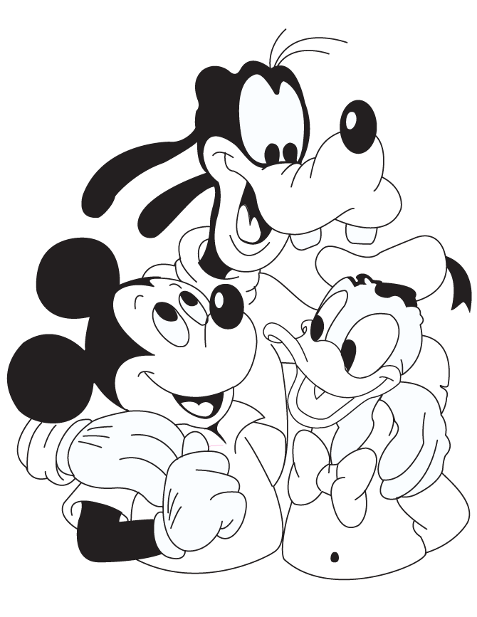 Disneys Pluto Dog Wants To Play Coloring Page | HM Coloring Pages