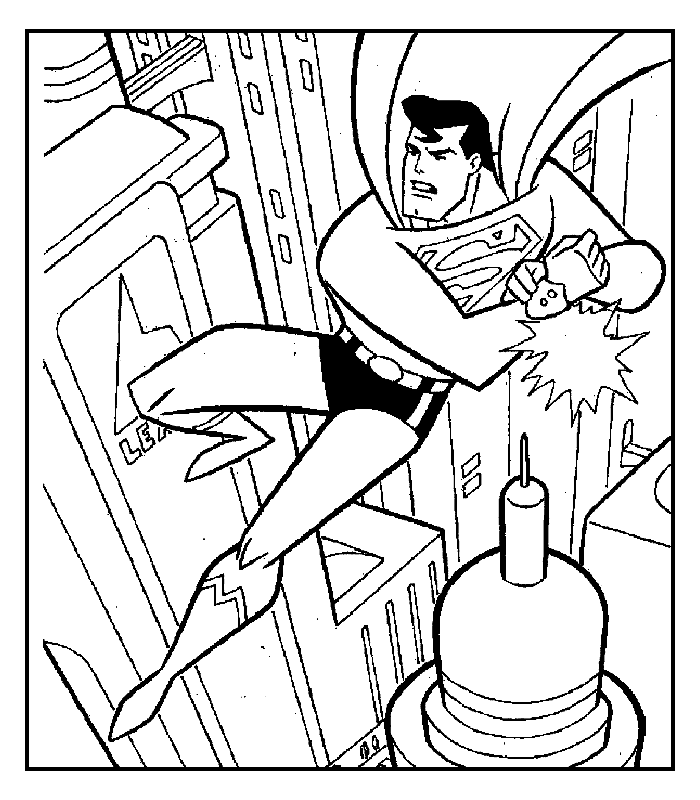 Superman | Free Printable Coloring Pages 